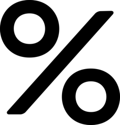 Percentage Discount Tracing Svg Vector, Free Vectors File